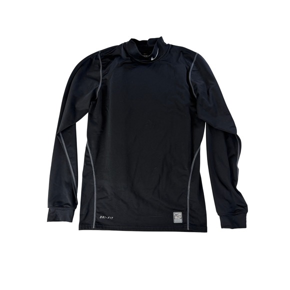 Nike Other - Nike Pro Long Sleeve Shirt Mens S Fitted Dri-FIT Mock Neck Black Base Layer